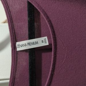 Zenana Premium 3X plum purple dress with pockets